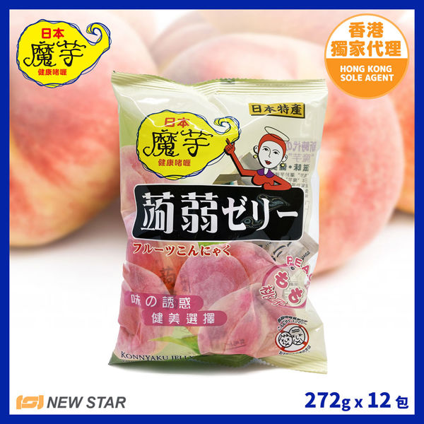 Picture of KONNYAKU - Peach Konjac Jelly  272g x 12/set