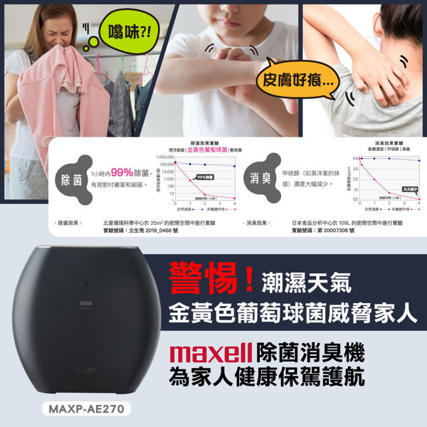 圖片 麥克賽爾 Maxell - MXAP-AE270 OZONEO AERO 除菌消臭機  黑色
