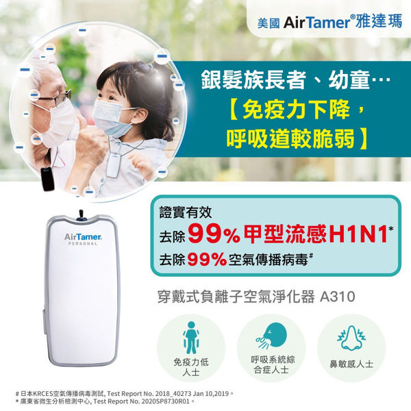 Picture of AirTamer - A310 Personal Rechargeable Air Purifier White